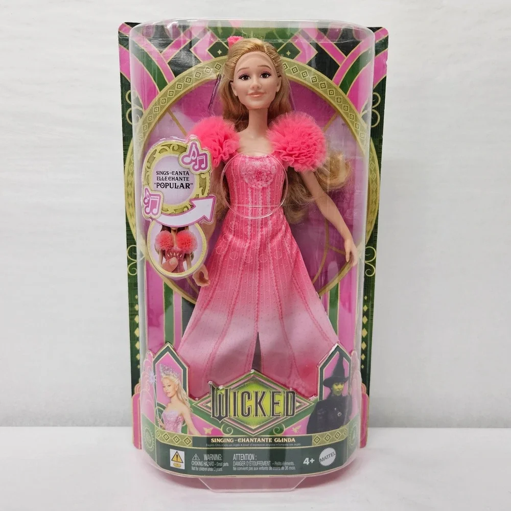 Mattel Wicked Singing Glinda Doll Ariana Grande Popular Pink‎ Gown HYM41 NEW